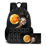 Mochila Para Estudiante Dragon Ball Funda De Lápices Anime