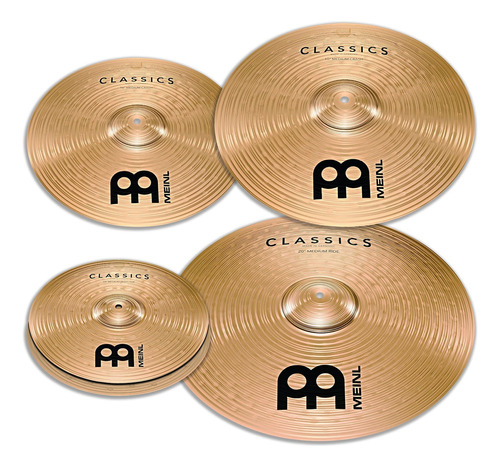 Set De Platillos Meinl De La Serie Classics Que Incluye Medi