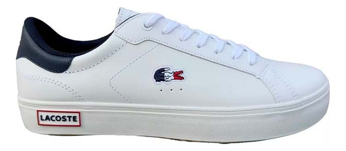 Tenis Lacoste Blancos Casuales Para Hombre