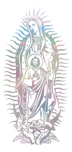 Calcomanía Virgen De Guadalupe San Judas Tadeo Pegatina Auto