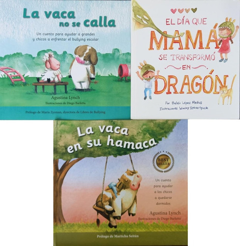 Lote X 3 - Mama Dragon Vaca Hamaca No Se Calla T Blanda