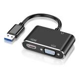 Cable Adaptador Usb3.0 A Hdmi Vga Audio Convertidor Hd 1080p