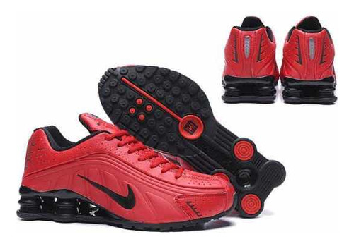 Nike Shox R4 Color Rojo Original Talla: 8 Usa - 26cm.