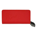Billetera Larga Las Oreiro Pu Grabado Calidad Diseño Color Rojo 21533