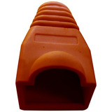 500 Pzas De Botas Xcase De Plástico Naranja Para Rj-45