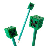Minecraft Souvenirs Topper Lápiz X 20 Sin Lapiz Con Envio 