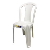 Cadeira De Plástico Resistente Área De Lazer Branca 152kg