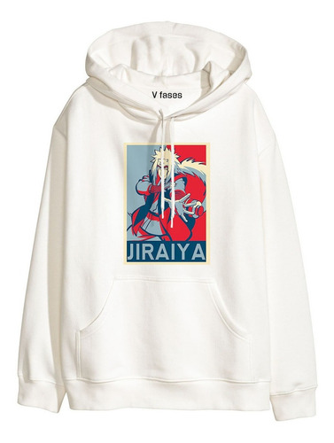 Buzo Saco Con Capota Jiraiya Naruto Hoddie Anime Serie Muj