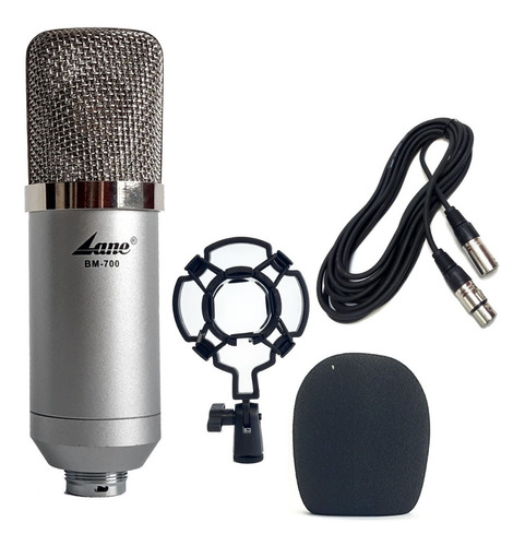 Microfono Condenser Lane Bm-700 Para Placa De Sonido