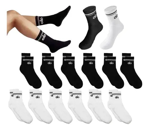 12pcs Para Alo Calcetas Largas Mujer Calcetines Para Yoga | MercadoLibre