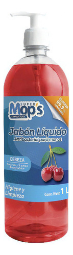 Jabon Liquido Para Manos Mops Mops822 Cereza 1 Litro 1pza