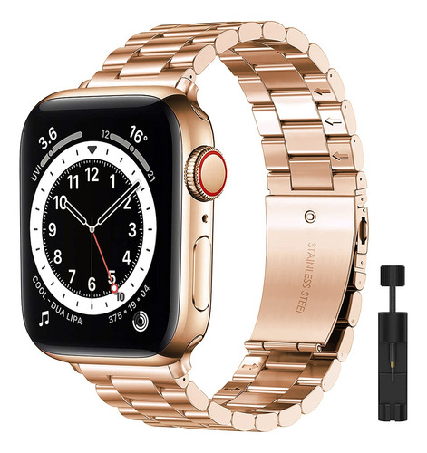 Correa Para Apple Watch 3 4 5 6 7 Acero Inoxidable Lonk