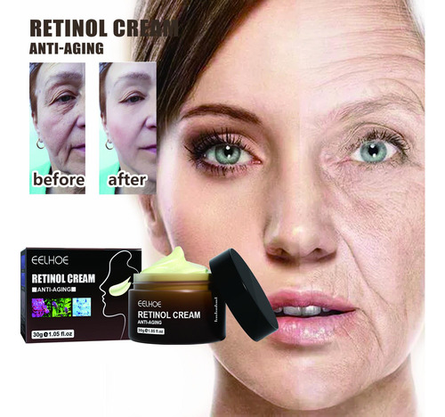 Crema Facial Con Retinol, Antienvejecimiento, Ojeras, Retino