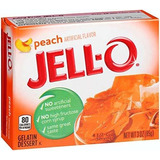 Gelatina - Postre De Gelatina Jell-o, Melocotón, Cajas De 3 