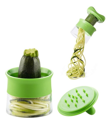 Rallador Espiral Corta Verduras Spiralizer Fideos Veggie