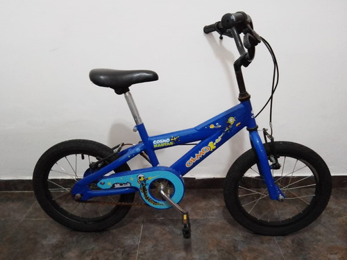 Bicicleta Infantil Niños Olmo Cosmo Nautas R16  Color Azul  