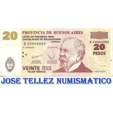 Ec# 222 Bono 20 Pesos Patacones Mb- Palermo