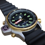 Relógio Aqualand Serie Prata Ouro Jp2000  Aprova D'água