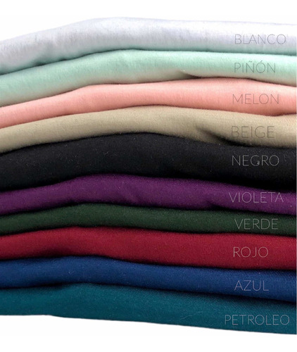 Playeras Lisa Basic 5pz Ajuste Confort Suave/fresca Mayoreo