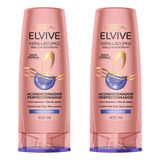 Pack Acondicionador Elvive Kera-liso Cabello Lacio 400 Ml