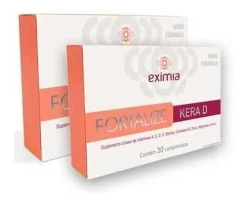 Kit 2 Eximia Fortalize Kera D 30 Comprimidos.
