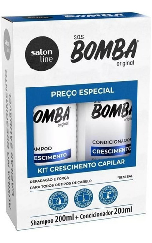 Kit Shampoo Y Acondicionador Sos Bomba Salon Line 