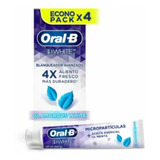 Pasta Dental Oral-b 3d White Blanqueador Avanzado 4 Pzas