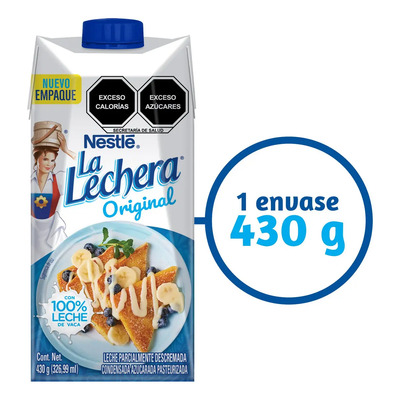 Leche Condensada Nestlé La Lechera Cartón 430g | MercadoLibre