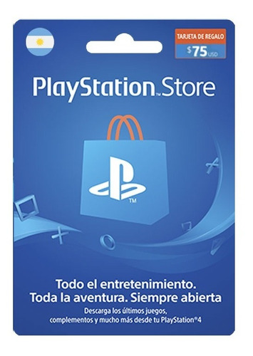 Tarjeta Psn Card 75 Usd Arg Playstation Network Digital