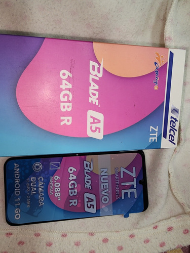 Celular Zte A5 2020 Liberado Color Azul Nuevesito Concaja