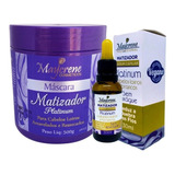 Máscara Matizadora Platinum + Sérum Capilar 30ml Maycrene