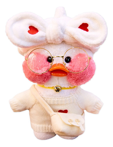 Peluche De Blanco Kawaii Lalafanfan Pato De Regalo 30cm