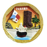 Recuerdos De Viaje De Resina Con Imán De Nevera 3d De Panamá