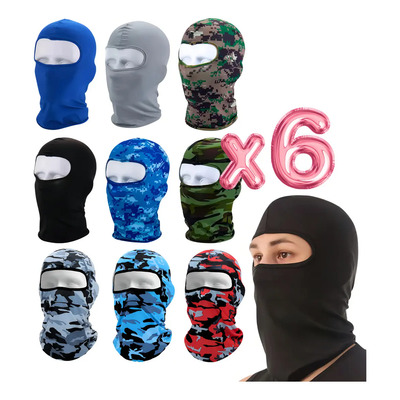 Pack 6 Pasamontañas Licra Balaclava Moto Ciclismo Lycra Universo en Linea | MercadoLibre