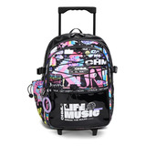 Chimola Mochila Carro Holo 17 Pulgadas Festival Black Tr86