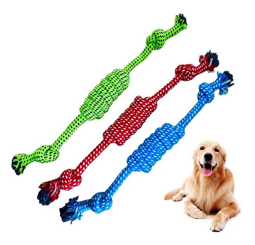 Brinquedo Pet Corda Resistente Interativo P/ Cachorro Forte