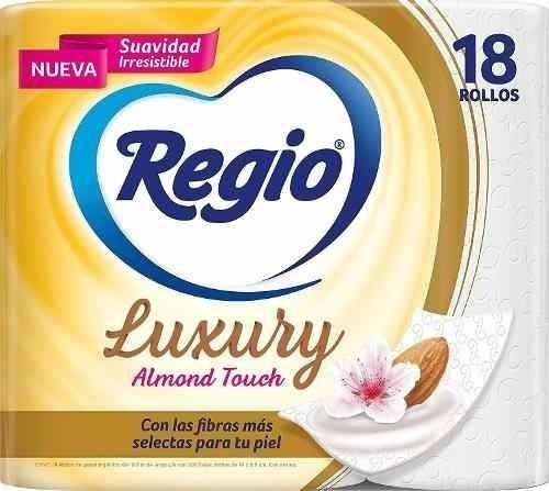 Papel Higiénico Regio Luxury Almond Touch 18 Rollos