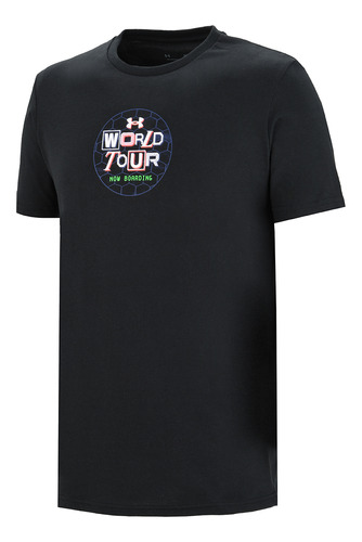 Remera Under Armour World Tour Hombre En Negro | Dexter