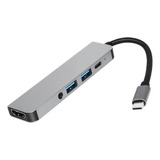 Conector Hub Usb C A Hdmi Plug 3.5mm 2 Usb Usb C Laptop iPad