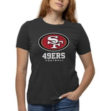 Camisa Negra Logo 49ers, Playera San Francisco Ícono
