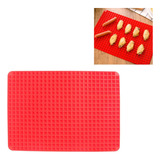 Mantel Individual Multifuncional Rojo Para Microondas, Silic