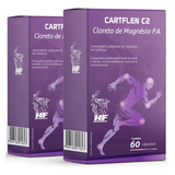 Kit 2 Cloreto  Magnesio P.a. 60cápsulas Ativador  Calcio