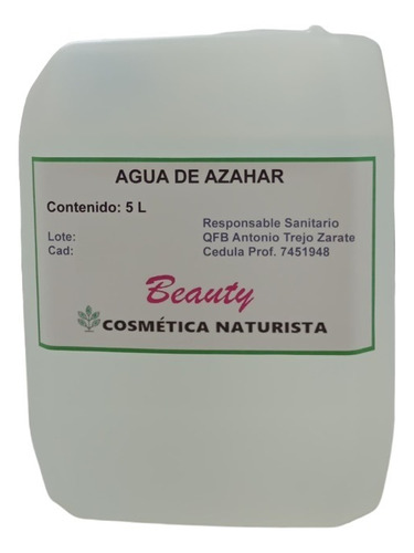 Agua De Azahar Micelar 5 Litros (transparente)