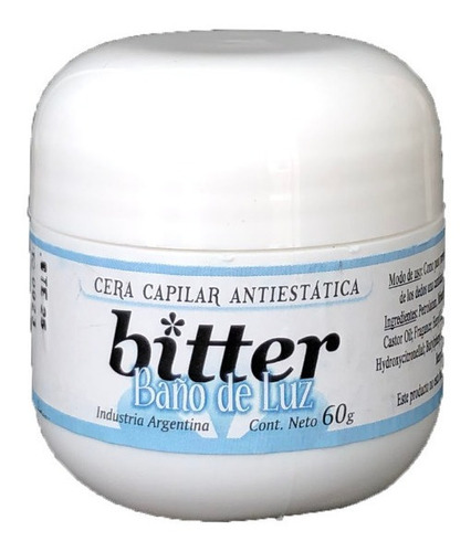 Bitter Baño De Luz - Cera Capilar Antiestatica X 60g