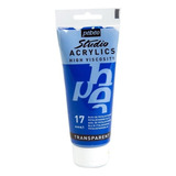 Tubo De Pintura Studio Acrílica Profesional Pebeo 100 Ml Color 17 Azul Phtalocyanina