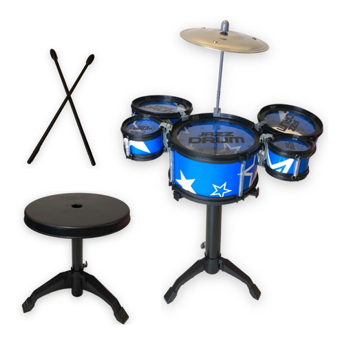 Mini Bateria Infantil Completa Menino Envio Imediato