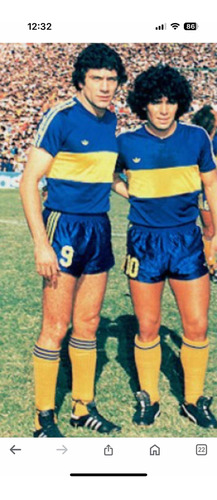 Camiseta Boca 1981 Brindisi Era Maradona Consúltame
