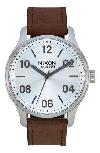 Reloj Nixon Patrol Leather Silver/brown