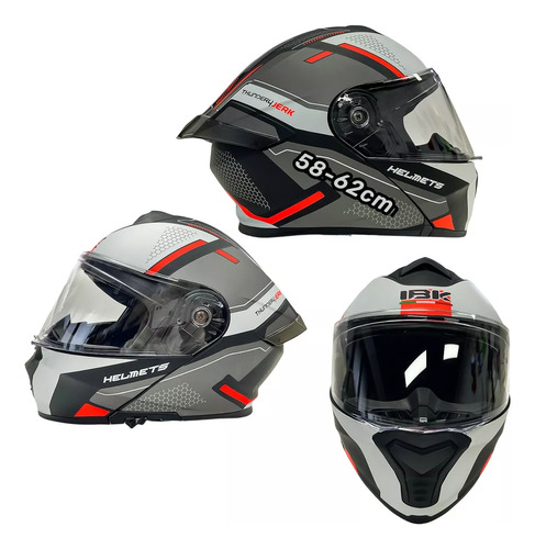 Casco Motocicleta Abatible Kov Deportivo Dot Certificado