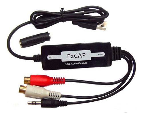 Cable De Audio Ezcap Usb De 3,5 Mm, Grabber, Editar Audio Pa